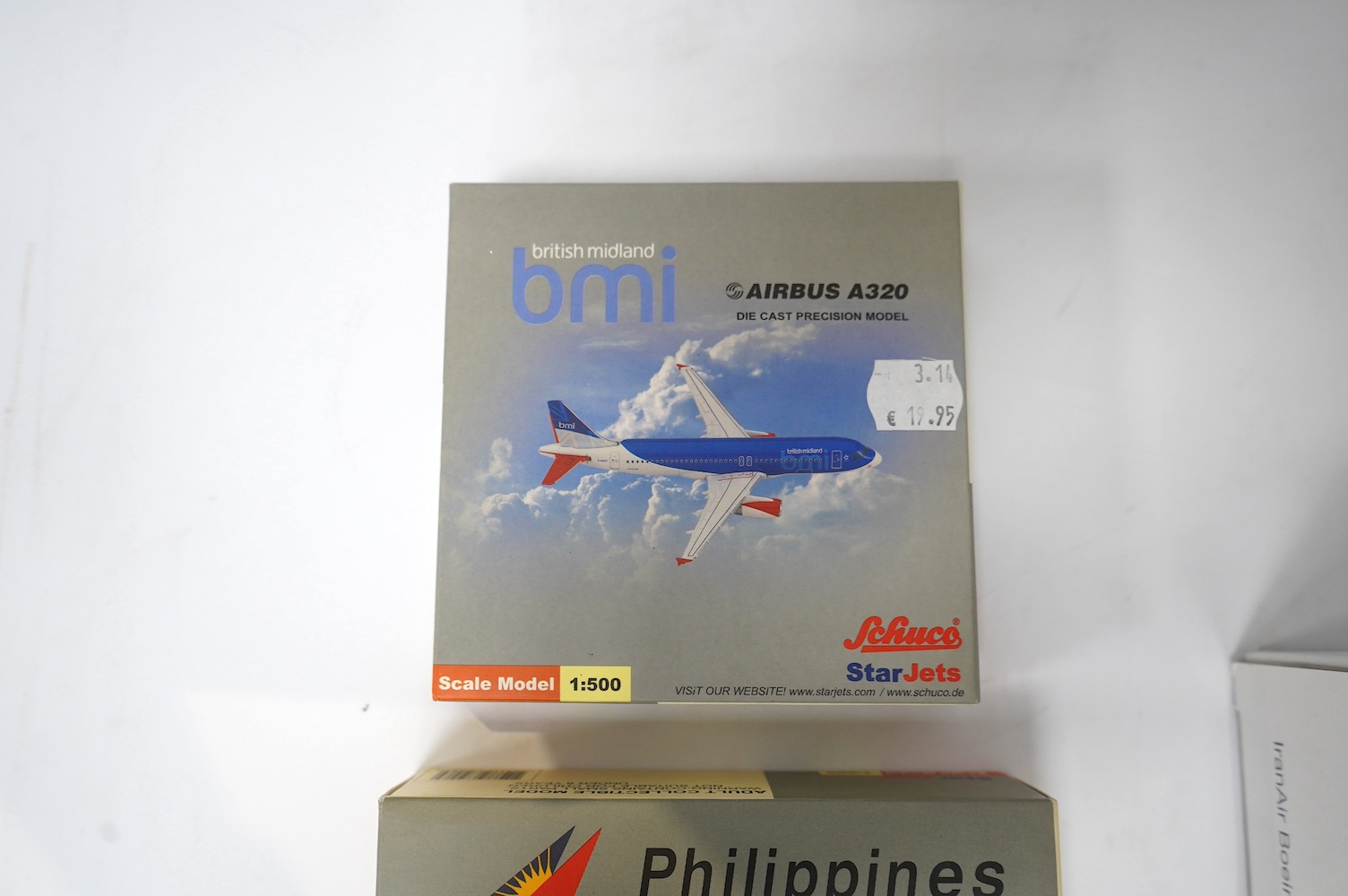 Twenty-four boxed models of modern passenger aircraft by Herpa, Schuco Star Jets, etc. in a mainly 1:500 scale and including three aircraft in 1:200 scale, operators include Lufthansa, Emirates, BMI, Qantas, etc. Conditi